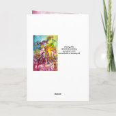 ARLECCHINA VIOLINIST / Venezianischer Geburtstag Karte (Rückseite)