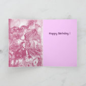 ARLECCHINA VIOLINIST / Venezianischer Geburtstag Karte (Innenseite)