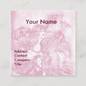 ARLECCHINA VIOLINIST, Violine, Musik, Theaterkünst Quadratische Visitenkarte (Vorderseite)