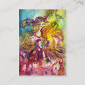 ARLECCHINA VIOLINIST, Violine, Musik, Theaterkünst Visitenkarte (Rückseite)