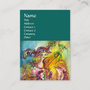 ARLECCHINA VIOLINIST, Violine, Musik, Theaterkünst Visitenkarte