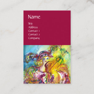 ARLECCHINA VIOLINIST, Violine, Musik, Theaterkünst Visitenkarte