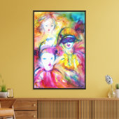 ARLECCHINO PIERO UND COLOMBINA LEINWANDDRUCK (Insitu (Wohnzimmer))