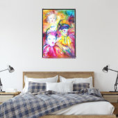 ARLECCHINO PIERO UND COLOMBINA LEINWANDDRUCK (Insitu (Schlafzimmer))