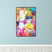 ARLECCHINO PIERO UND COLOMBINA LEINWANDDRUCK (Insitu (Holzboden))