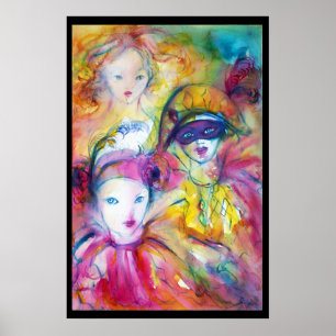 ARLECCHINO PIERO UND COLOMBINA POSTER