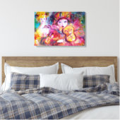 ARLECCHINO UND COLOMBINA LEINWANDDRUCK (Insitu (Schlafzimmer))