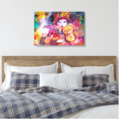 ARLECCHINO UND COLOMBINA LEINWANDDRUCK (Insitu (Schlafzimmer))