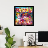 ARLECCHINO UND COLOMBINA POSTER (Heimbüro)