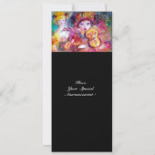 ARLECCHINO UND COLOMBINA /Venezianisch Mardi Gras Ankündigung (Rückseite)