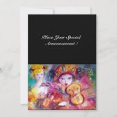 ARLECCHINO UND COLOMBINA /Venezianisch Mardi Gras Ankündigung (Vorderseite)