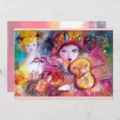 ARLECCHINO UND COLOMBINA Venezianisch Mardi Gras M (Vorne/Hinten)