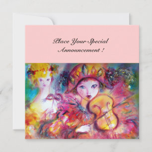 ARLECCHINO UND COLOMBINA / Venezianischer Karneval Ankündigung