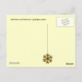 Arlecchino Violine und Colombina Postkarte (Rückseite)