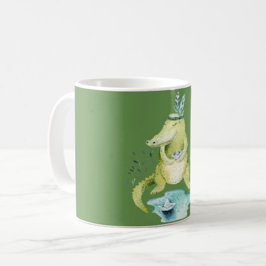 Arlena, der Alligator Kaffeetasse (Vorderseite Links)