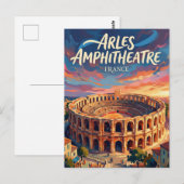 Arles Amphitheater Frankreich Postkarte (Vorne/Hinten)