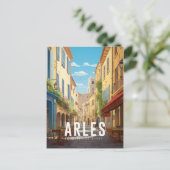 Arles - Frankreich - Illustration Postkarte (Stehend Vorderseite)