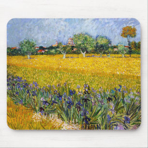 Arles mit Irisfarbe Vincent van Gogh Mousepad