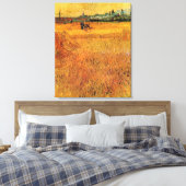 Arles View von den Weizenfeldern. Vincent van Gogh Leinwanddruck (Insitu (Schlafzimmer))