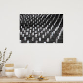 Arlington B&W Color Flags Poster (Küche)