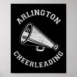 Arlington Cheer gestresst Retro 90er Cheerleader Poster