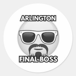 Arlington Endboss Cool Emoji Aufkleber