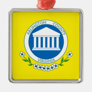 Arlington Flag (Virginia, USA) (Landkreis Arlingto Ornament Aus Metall