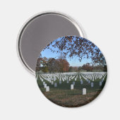 Arlington Friedhof Headstones in Lines Herbst 2013 Magnet (Vorderseite/Rückseite)