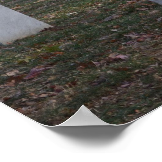 Arlington Friedhof Herbst 2013 Headstones Poster (Ecke)