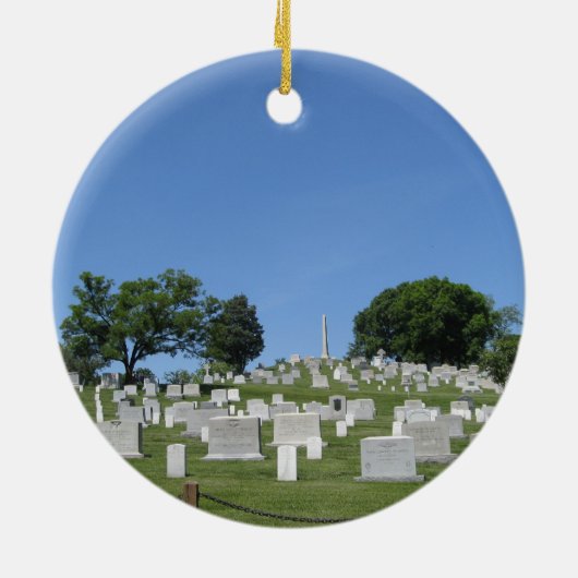 Arlington-Friedhof Keramikornament (Hinten)
