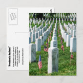 Arlington Friedhof Postkarte (Vorne/Hinten)