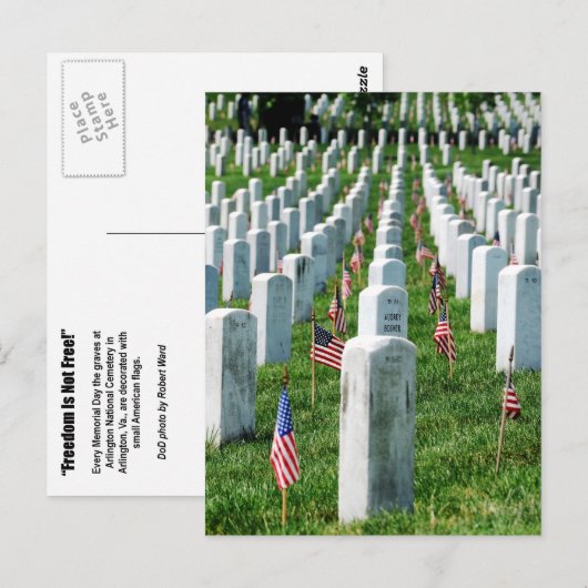 Arlington Friedhof Postkarte (Vorne/Hinten)