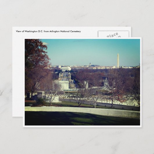Arlington Friedhof Postkarte (Vorne/Hinten)