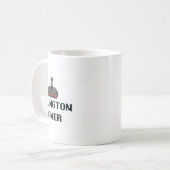 Arlington Gamer 8-Bit Stadt Kaffeetasse (Vorderseite Links)