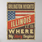 Arlington Heights Illinois Poster (Vorne)