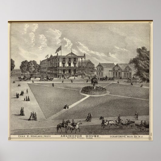 Arlington House, Ocean Grove, NJ Poster (Vorne)