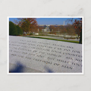 Arlington JFK-Mahnmal Grenze Postkarte