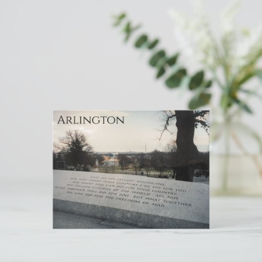 Arlington jfk postkarte (Stehend Vorderseite)