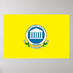 Arlington-Landkreis-Flagge Poster