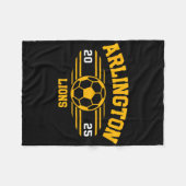 Arlington Lions Soccer Byll 2025 Fleecedecke (Vorderseite (Horizontal))