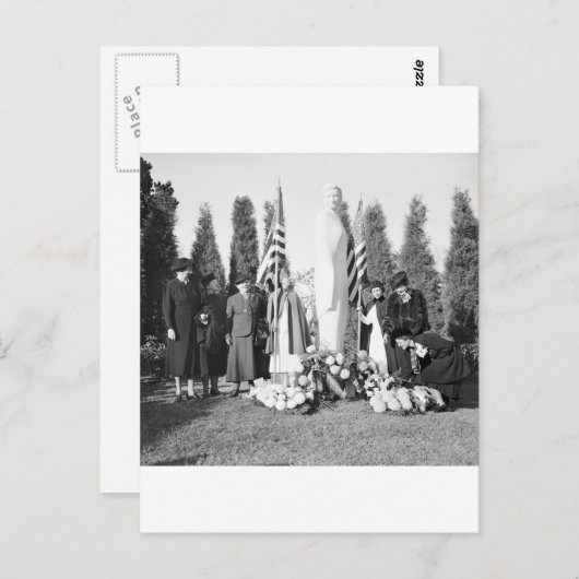 Arlington Memorial to Nurses: 1938 Postkarte (Vorne/Hinten)