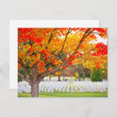 Arlington National Cemetery in Autumn Einladung (Vorne/Hinten)