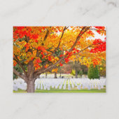 Arlington National Cemetery in Autumn Visitenkarte (Vorderseite)