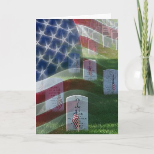 Arlington National Friedhof, American Flag Karte (Vorderseite)