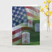 Arlington National Friedhof, American Flag Karte (Gelbe Blume)