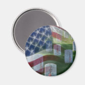 Arlington National Friedhof, American Flag Magnet (Vorderseite/Rückseite)