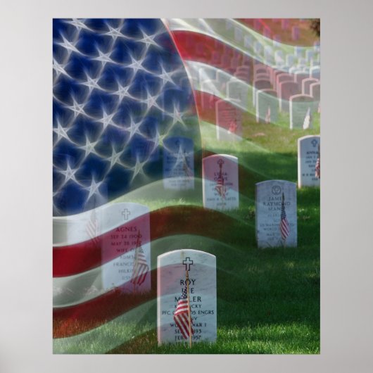 Arlington National Friedhof, American Flag Poster (Vorne)