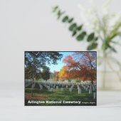 Arlington National Friedhof Herbst Postkarte (Stehend Vorderseite)
