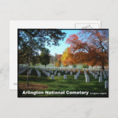 Arlington National Friedhof Herbst Postkarte (Vorne/Hinten)