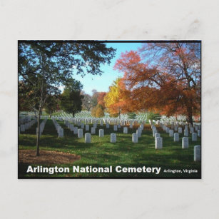 Arlington National Friedhof Herbst Postkarte